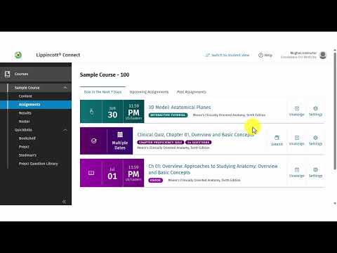 Lippincott Connect Faculty Edit And Unassign An Assignment