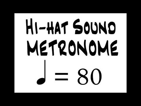 BPM 80 Hi Hat Sound Metronome