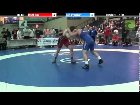 1st Place Best 2 out of 3 85 KG Josef Rau vs. Ben Provisor