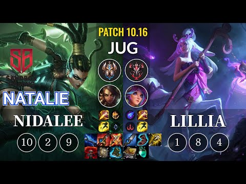 SB Natalie Nidalee vs Lillia Jungle - KR Patch 10.16