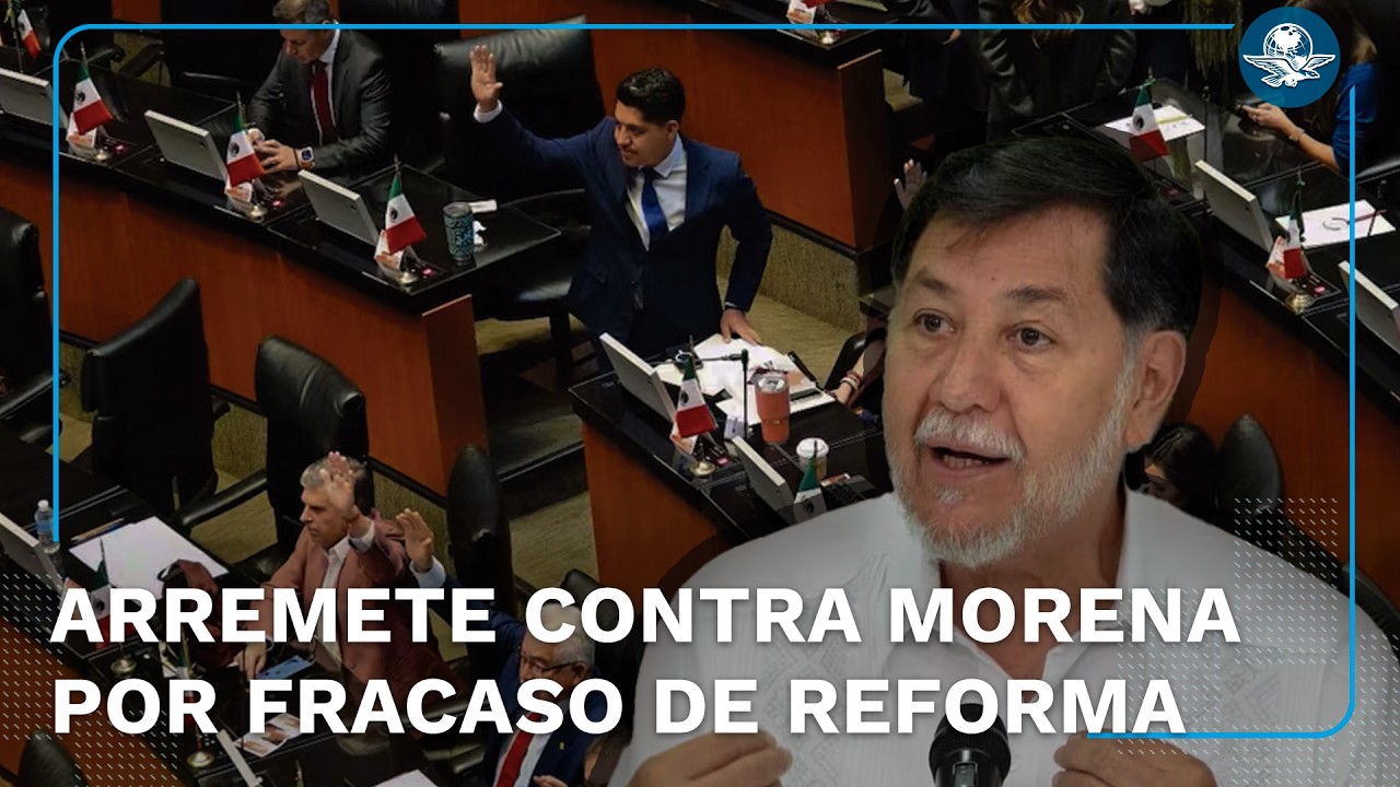 “Fue un error político”: Noroña tras caída de reforma electoral de Sheinbaum