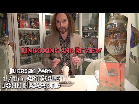 Jurassic Park John Hammond Iron Studios ArtScale Statue Unboxing and review.