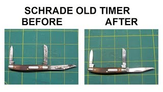 Pocket Knife Restoration - Schrade Old Timer