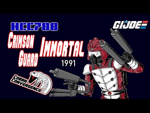 HCC788 - 1991 CRIMSON GUARD IMMORTAL - Cobra Convergence V G.I. joe toy review!