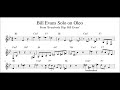 Bill Evans Solo on Oleo - Piano Transcription (Sheet Music in Description)