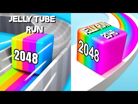 2048 | Jelly Tube Run vs Jelly Run 2048 #cutiepie22yt