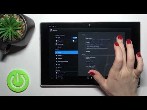 Where to Find Sound Settings on Sony Xperia Tablet Z - Manage Sound Options