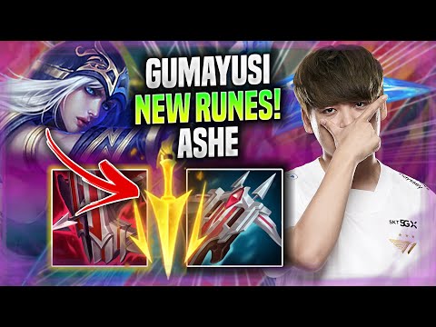 GUMAYUSI BRINGS BACK ASHE WITH NEW RUNES! - T1 Gumayusi Plays Ashe ADC vs Jinx!