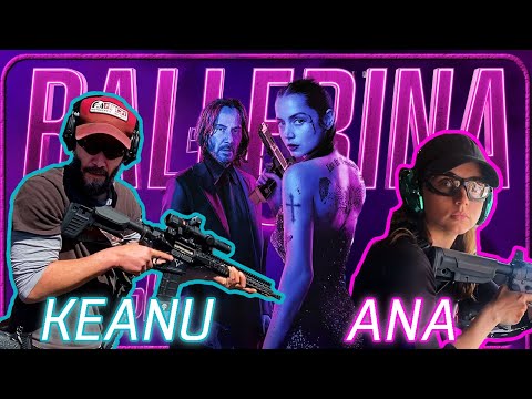 Think of FIRE! Ana de Armas & Keanu Reeves #bts Training for #ballerina. #johnwick #keanureeves