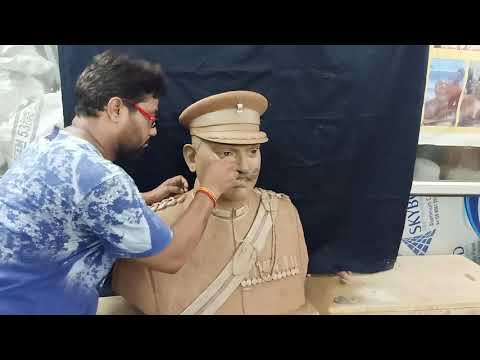 Artist sculptor Bhuwnesh Jaimini, one of the leading artists of India.