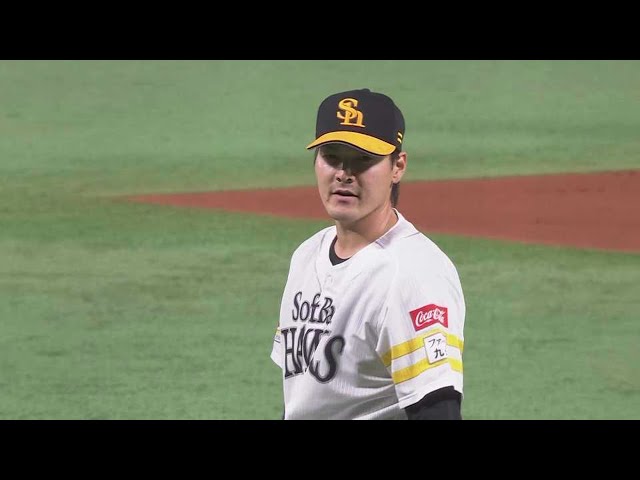 【7回表】最後は見逃し三振!! ホークス・有原航平 NPB復帰後初登板は102球の粘投!!  2023年6月6日 福岡ソフトバンクホークス 対 横浜DeNAベイスターズ