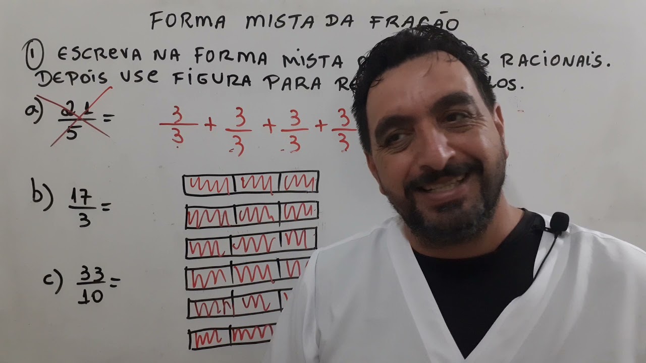 #10 Número misto e a representação do seu desenho #números #frações