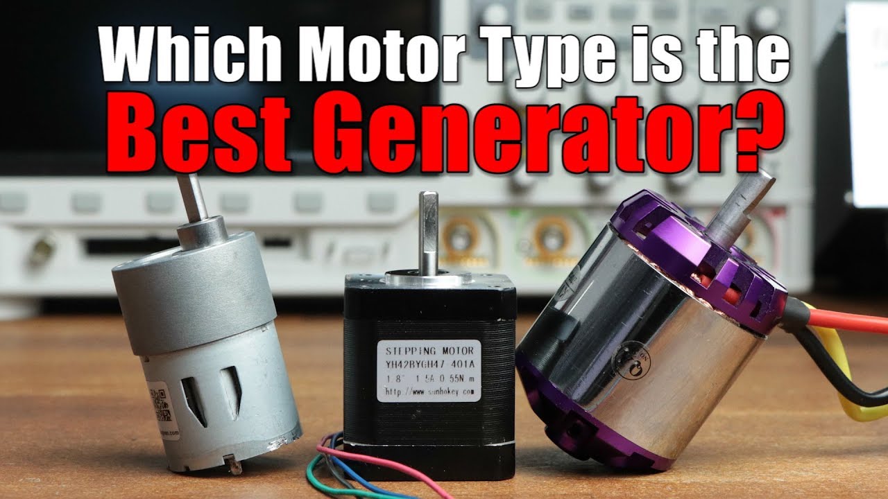 Which Motor Type is the Best Generator? || DC, BLDC or Stepper? (Experiment)