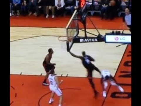 Serge Ibaka big block on Caris LeVert