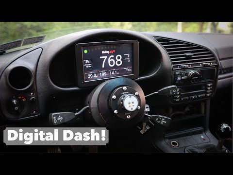 Holley Digital Dash Install in my Built LS Swap E36! Best Digital Cluster?