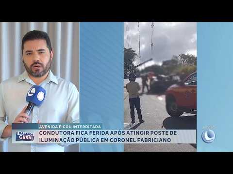 Machacalis: Acidente com animal solto envolve carro e veículo de pacientes.