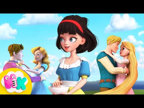 Księżniczki bajki dla dzieci : Królewna Śnieżka, Kopciuszek, Śpiąca Królewna | HeyKids