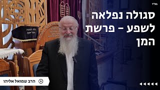 סגולה נפלאה לשפע - פרשת המן | הרב שמואל אליהו | הלכה יומית | ו׳ שבט תשפ״ה (הרב שמואל אליהו) - התמונה מוצגת ישירות מתוך אתר האינטרנט יוטיוב. זכויות היוצרים בתמונה שייכות ליוצרה. קישור קרדיט למקור התוכן נמצא בתוך דף הסרטון