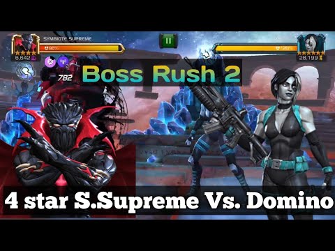 4 Star Symbiote Supreme Vs. Domino |Boss Rush| Marvel Contest of Champions