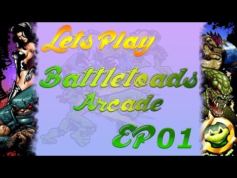 Battletoads Arcade EP01 - Stage 1:Defend the Vulture (Full Playthrough)