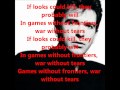 Peter Gabriel- Games Without Frontiers with Lyrics