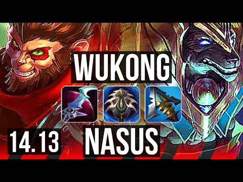 WUKONG vs NASUS (TOP) | 8 solo kills, 51k DMG, 600+ games | EUW Master | 14.13