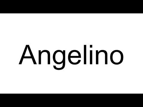 How to Pronounce Angelino