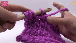 Left Hand: Tunisian Purl Stitch for Beginners | BEGINNER | The Crochet Crowd