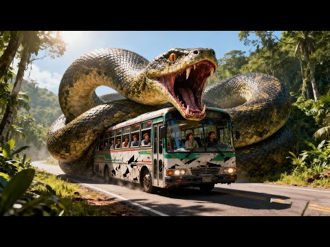 【怪獸電影】旅遊團驚醒遠古巨蛇，竟整車被巨蛇甩飛！【大蛇3龍蛇之戰】丨驚悚 冒險 災難 #奇妙影视馆