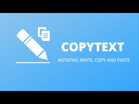 CopyText Notepad copy & paste