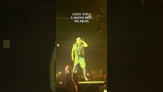 Lazza svela il nuovo inno del Milan 🔴⚫ a San Siro "Gucci Ski Mask" 🏟️