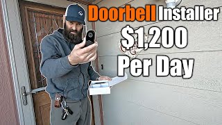 Doorbell Camera Installer Makes $1,200 Per Day | Easy Money | THE HANDYMAN |