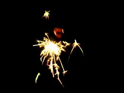 New Years Eve RC Helicopter Fireworks Flight