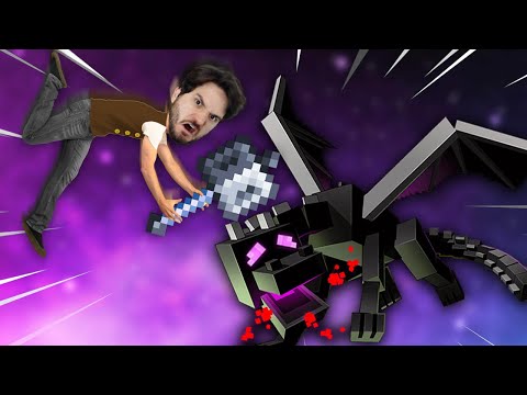 EU ZEREI O MINECRAFT COM A CLAVA, A NOVA ARMA DO JOGO! MATEI O ENDER DRAGON COM 1 HIT!