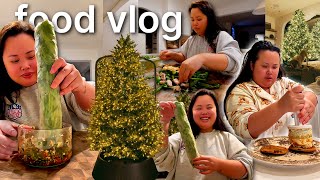 VLOG: setting up our dream christmas tree!!! + cooking home recipes, expensive health care talk!!! 😩