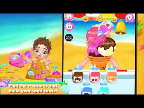 Summer Beach Baby Care Games Video