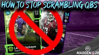 HOW TO STOP SCRAMBLING QBS AND ESCAPE ARTIST! MADDEN 20 TIPS