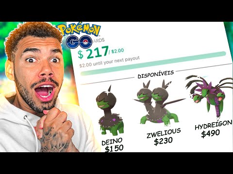 $400 EM UM DEINO SHINY NA INTERNET - POKEMON GO | Cris |