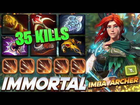 Windranger 35 KILLS IMBA ARCHER Immortal Rank - Dota 2 Pro Gameplay [Watch & Learn]