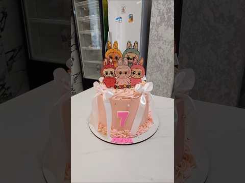 Cake with Labubu😊🤗❤️ #cake #birthday #love #labubu #cakelabubu #girlcake