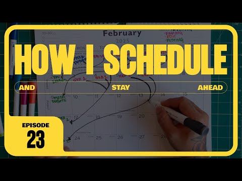 How I Schedule & Stay Ahead of Making Content (Without Burning Out)