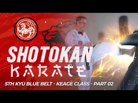 Shotokan Karate - 5th Kyu Blue Belt - Keage Class (Part 2) thumbnail