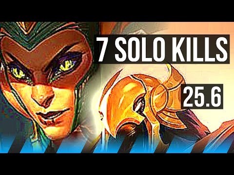 CASSIOPEIA vs AZIR (MID) | 69% winrate, 7 solo kills | EUW Master | 25.6