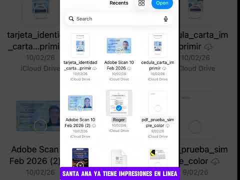 ¿Necesitas imprimir? Hazlo desde tu celular en Santa Ana