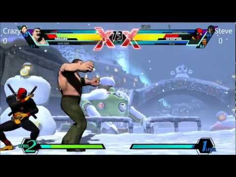 GamingandDonuts VS: UMvC3 Crazyalloy vs G&D Steve