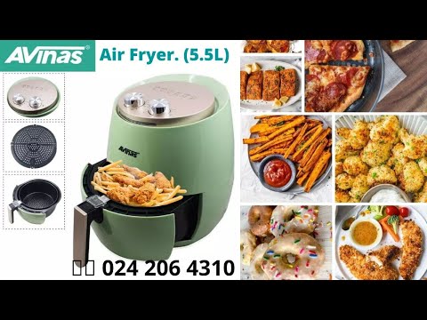 Avinas Air Fryer (5.5L) ☎0242064310. Available in Ghana | Free Delivery