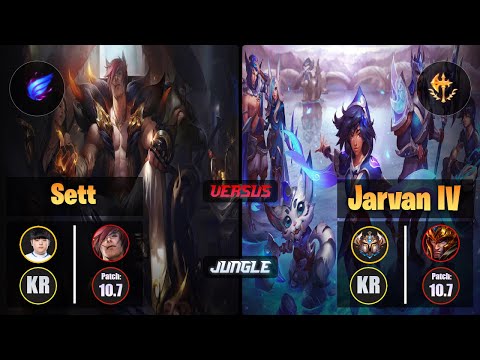 Canyon SETT (Jungle) [Phase Rush] VS JARVAN IV - Challenger KR Patch 10.7