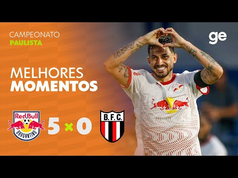 BRAGANTINO 5 X 0 BOTAFOGO-SP | MELHORES MOMENTOS | CAMPEONATO PAULISTA2026 | ge.globo