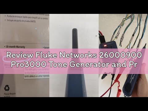 Review Fluke Networks 26000900 Pro3000 Tone Generator and Probe Kit with SmartTone Technology