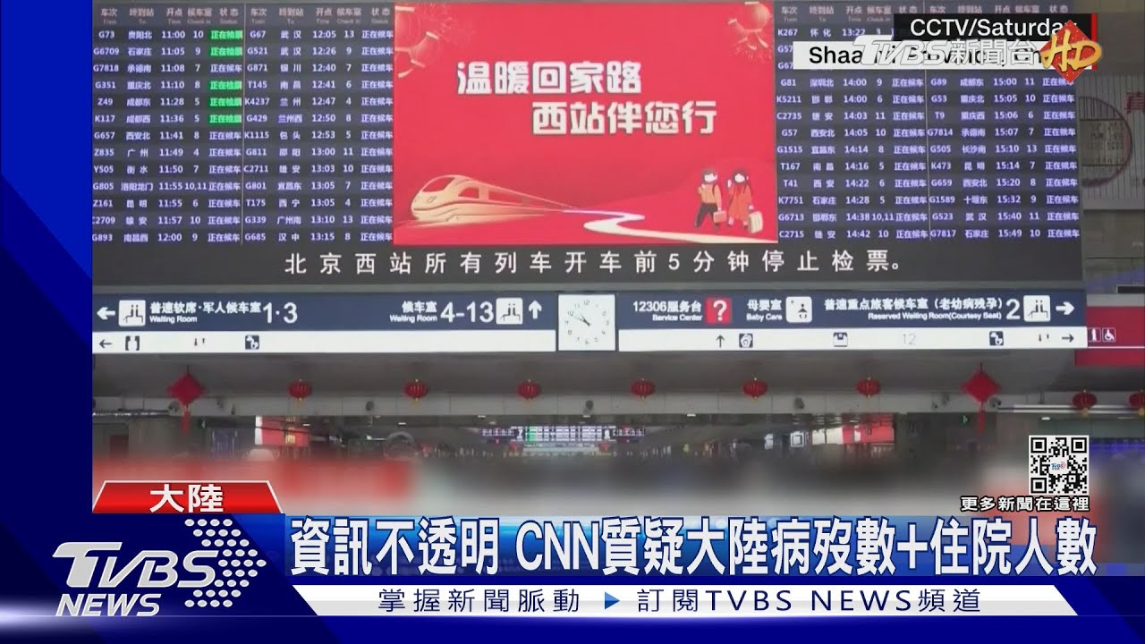 資訊不透明 CNN質疑大陸病歿數、住院人數